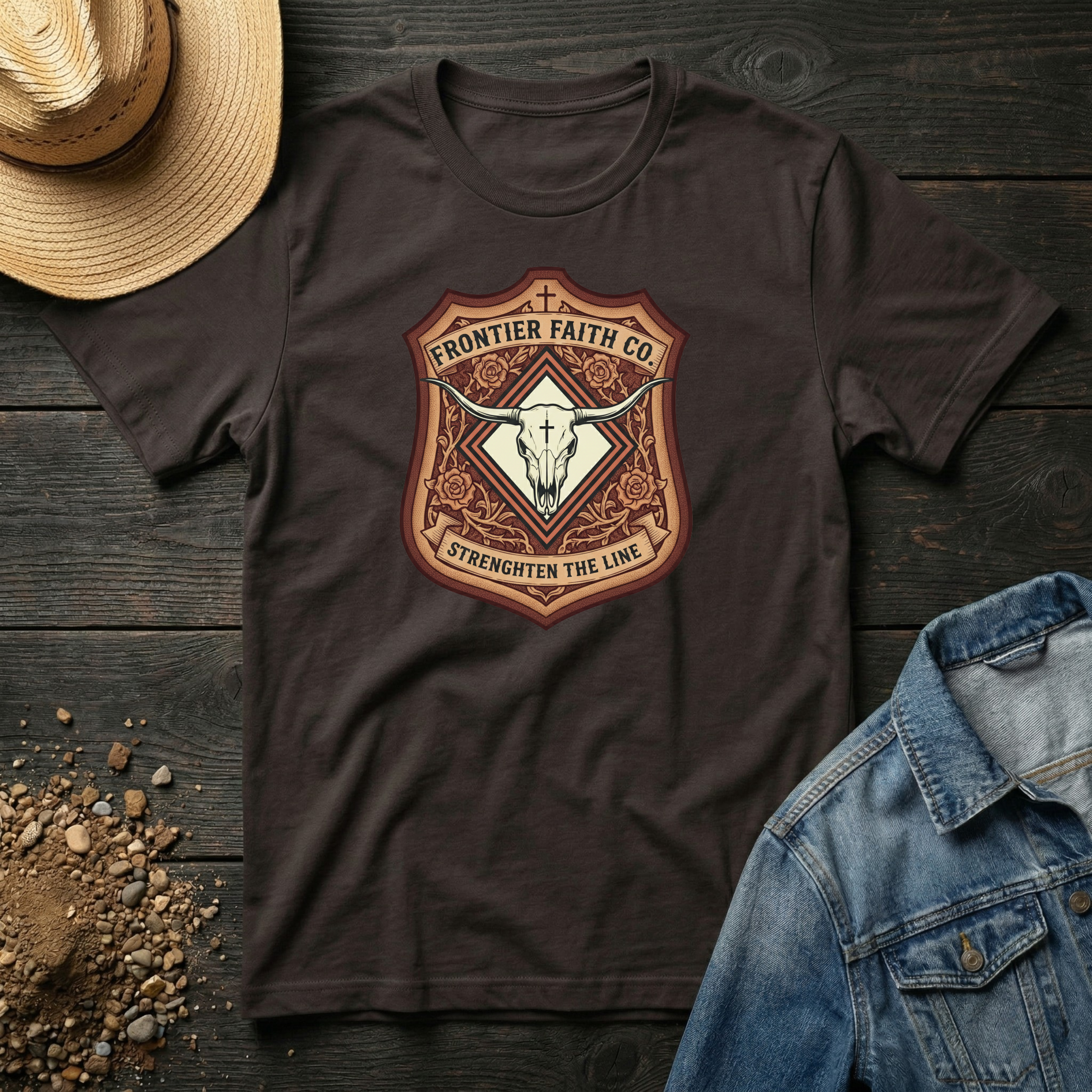 Frontier Faith Badge T-Shirt