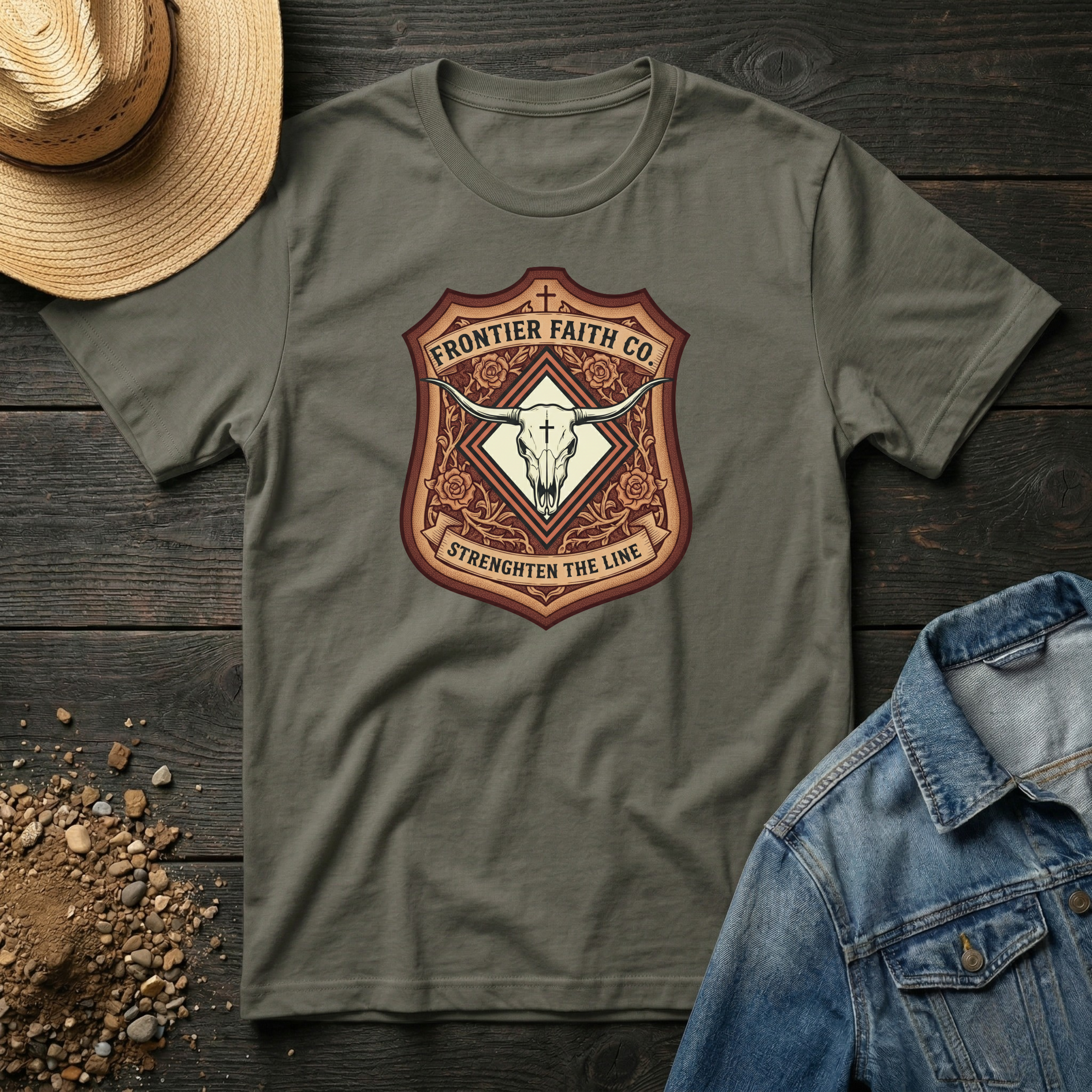 Frontier Faith Badge T-Shirt