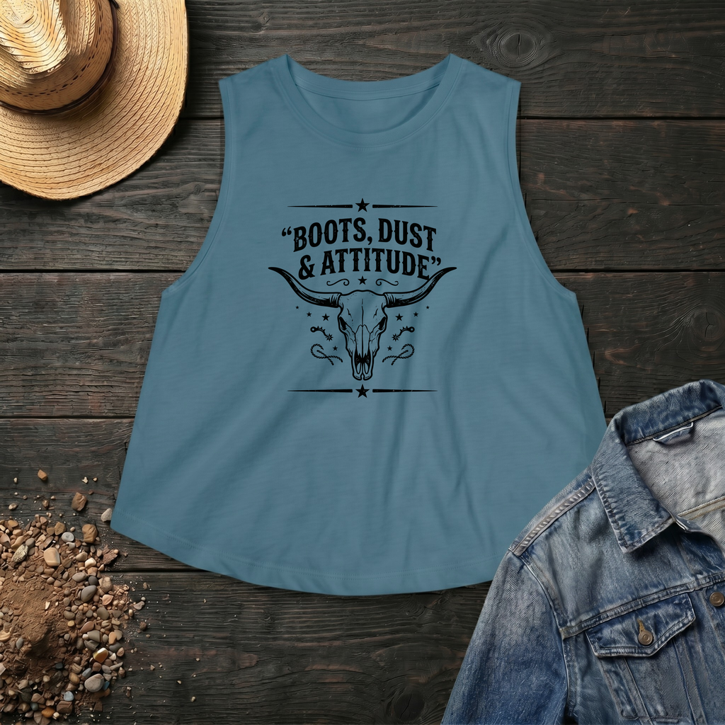 Boots, Dust & Attitude Crop Top