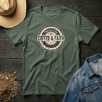 Powered by Coffee & Faith T-Shirt