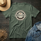 Powered by Coffee & Faith T-Shirt