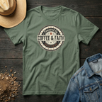 Powered by Coffee & Faith T-Shirt