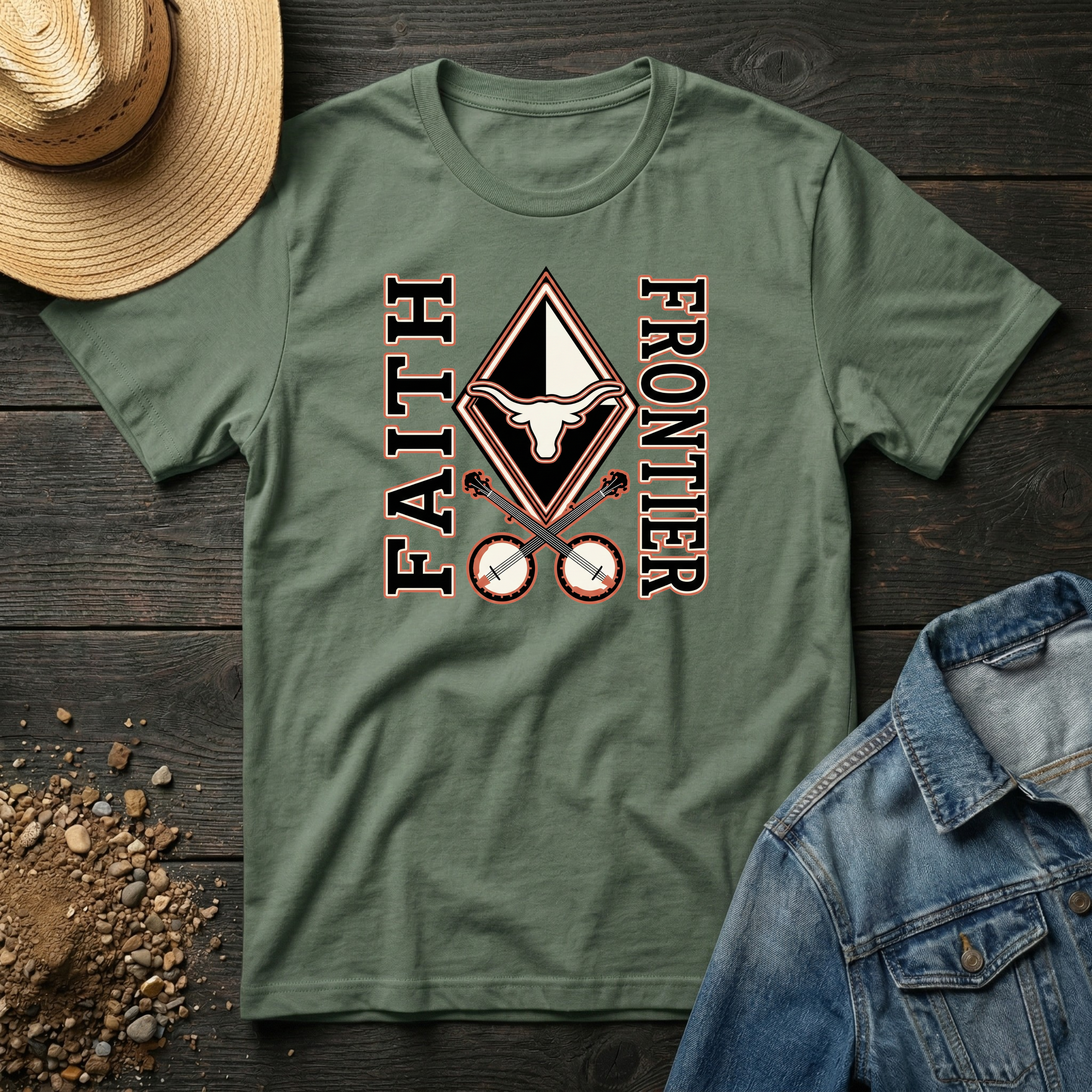 Frontier Faith Varsity T-Shirt