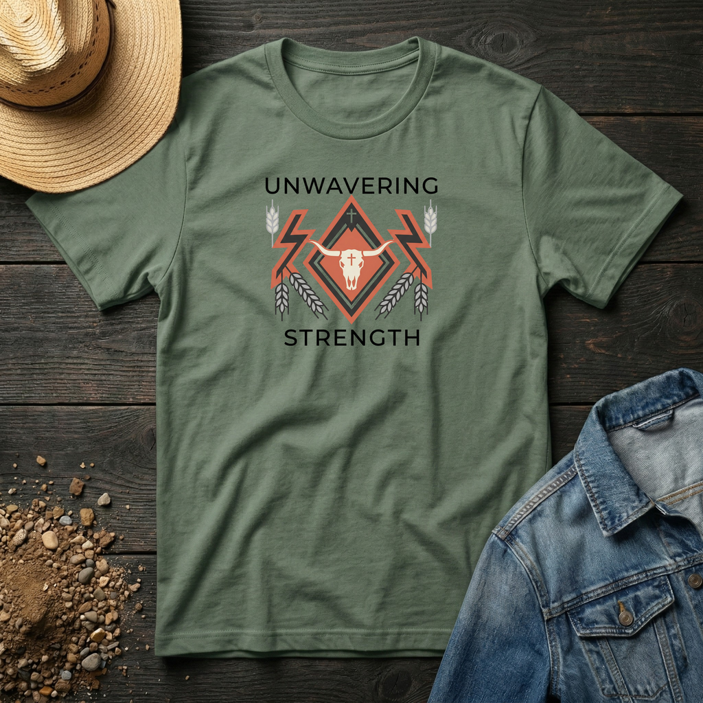 Unwavering Strength Steer & Cross T-Shirt