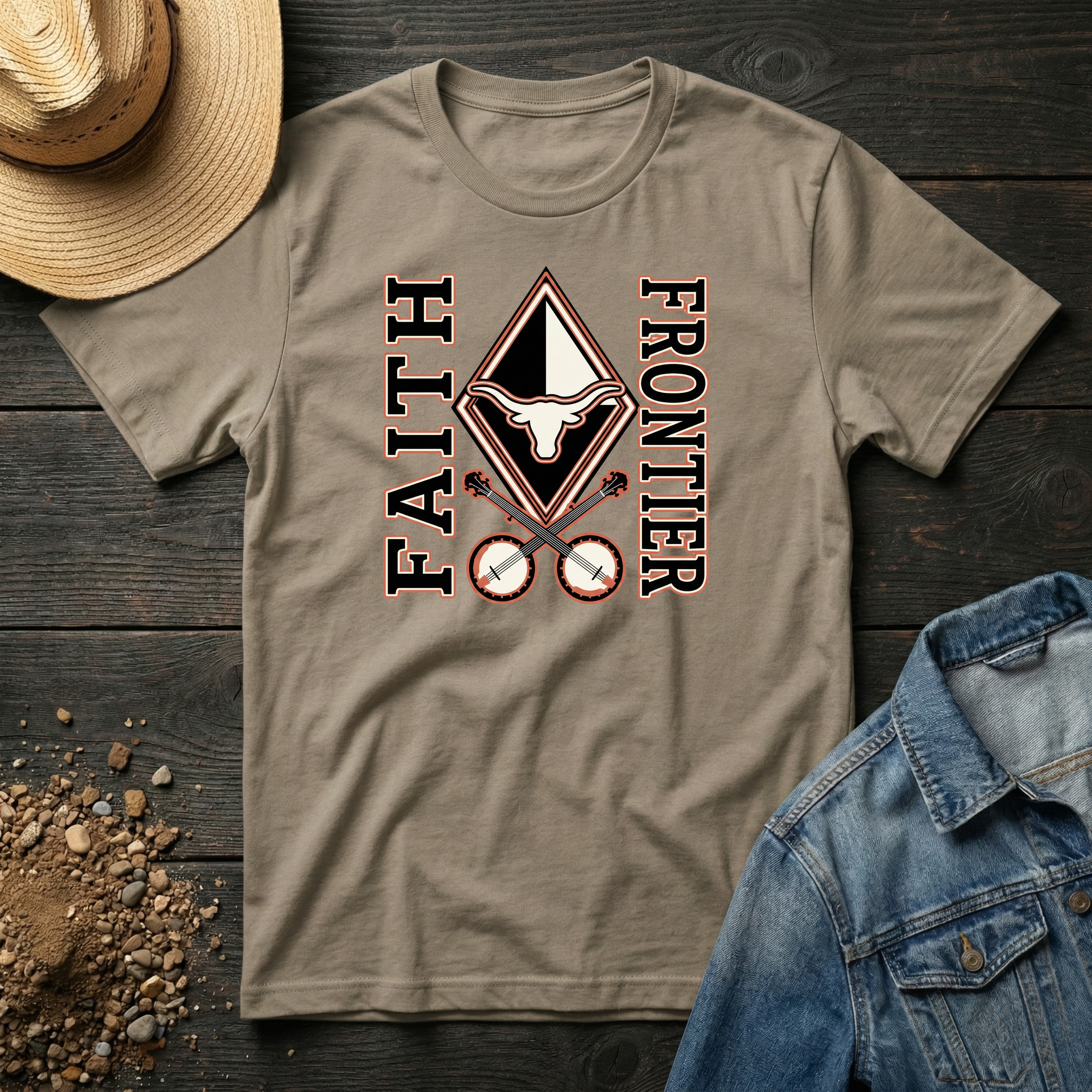 Frontier Faith Varsity T-Shirt
