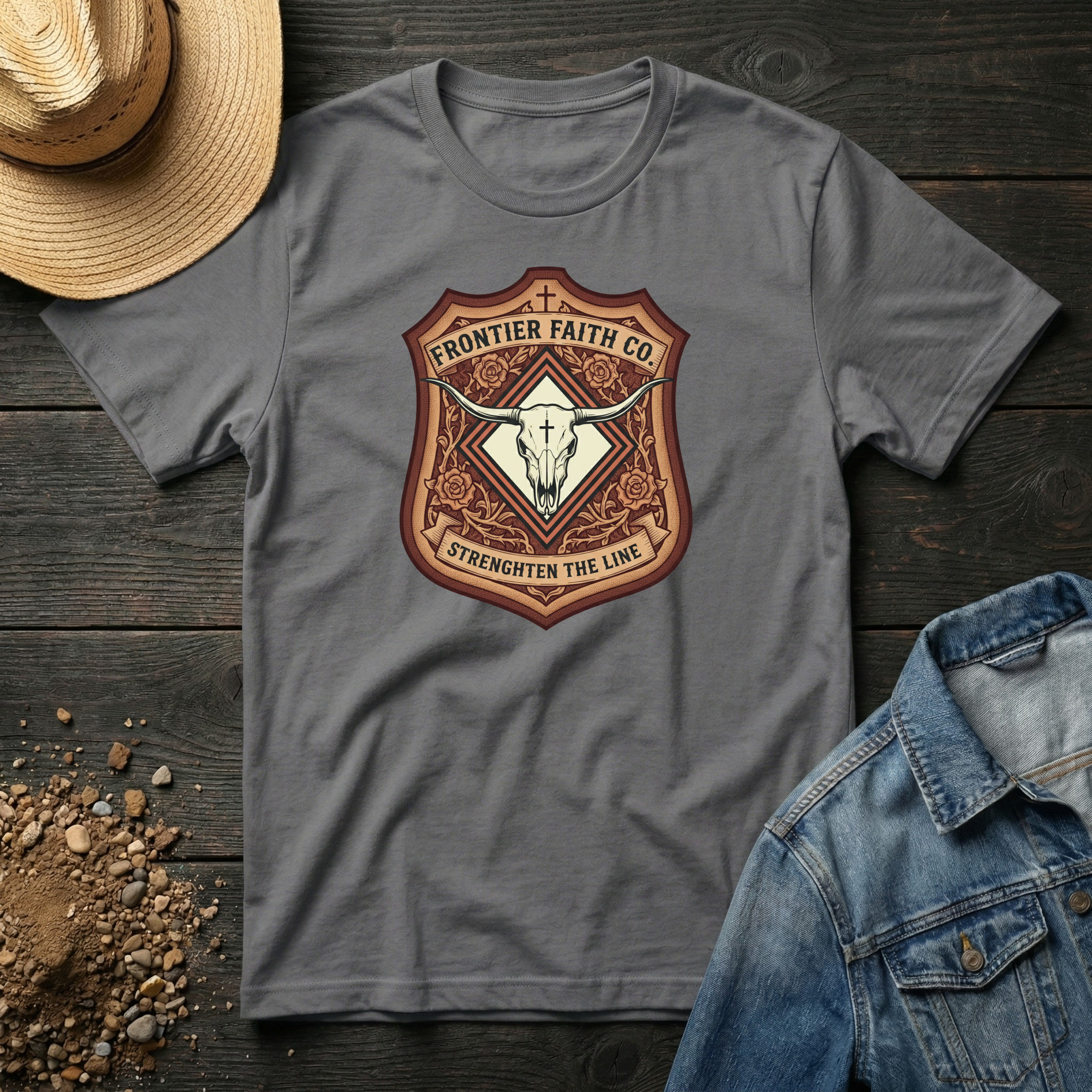 Frontier Faith Badge T-Shirt