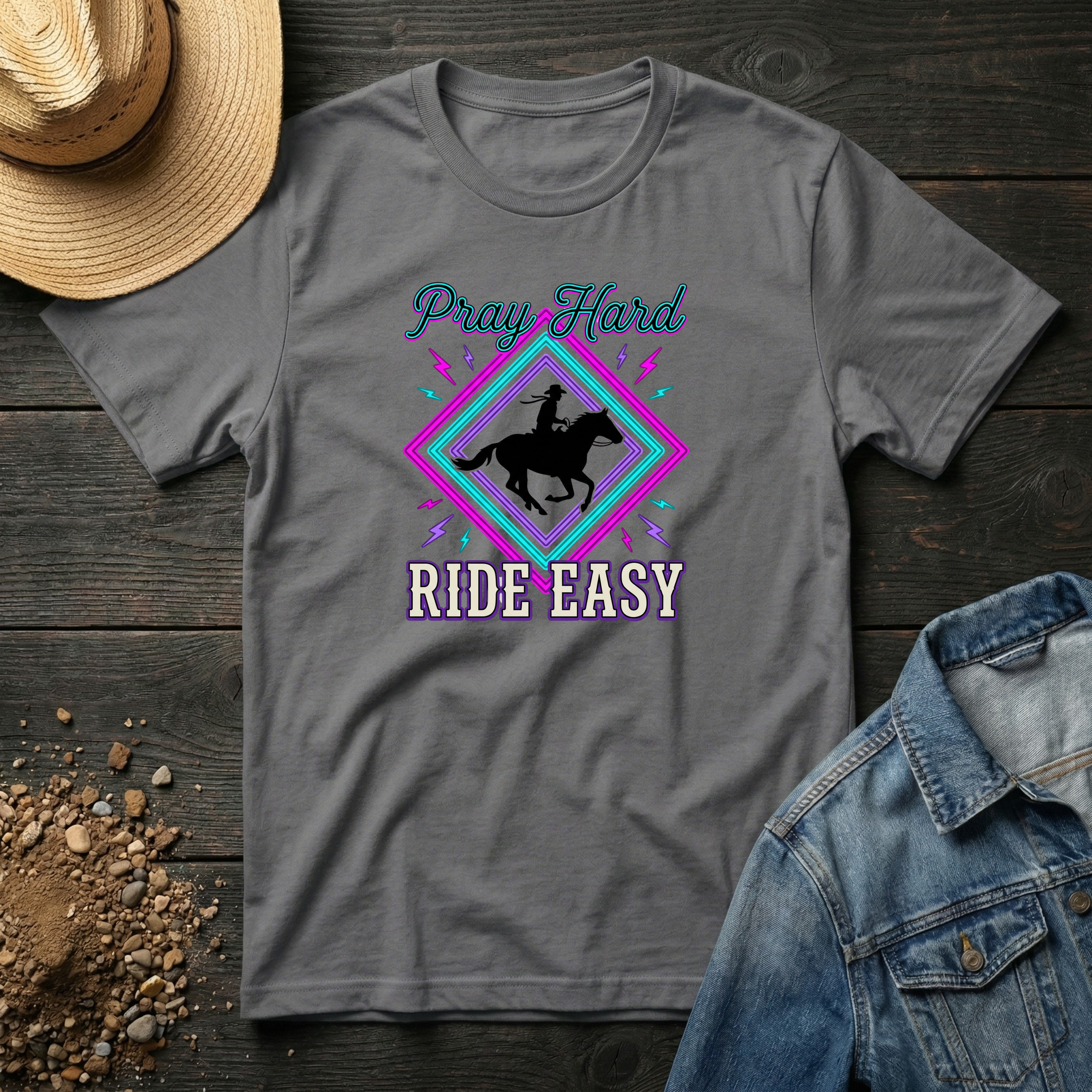 Neon Pray Hard T-Shirt