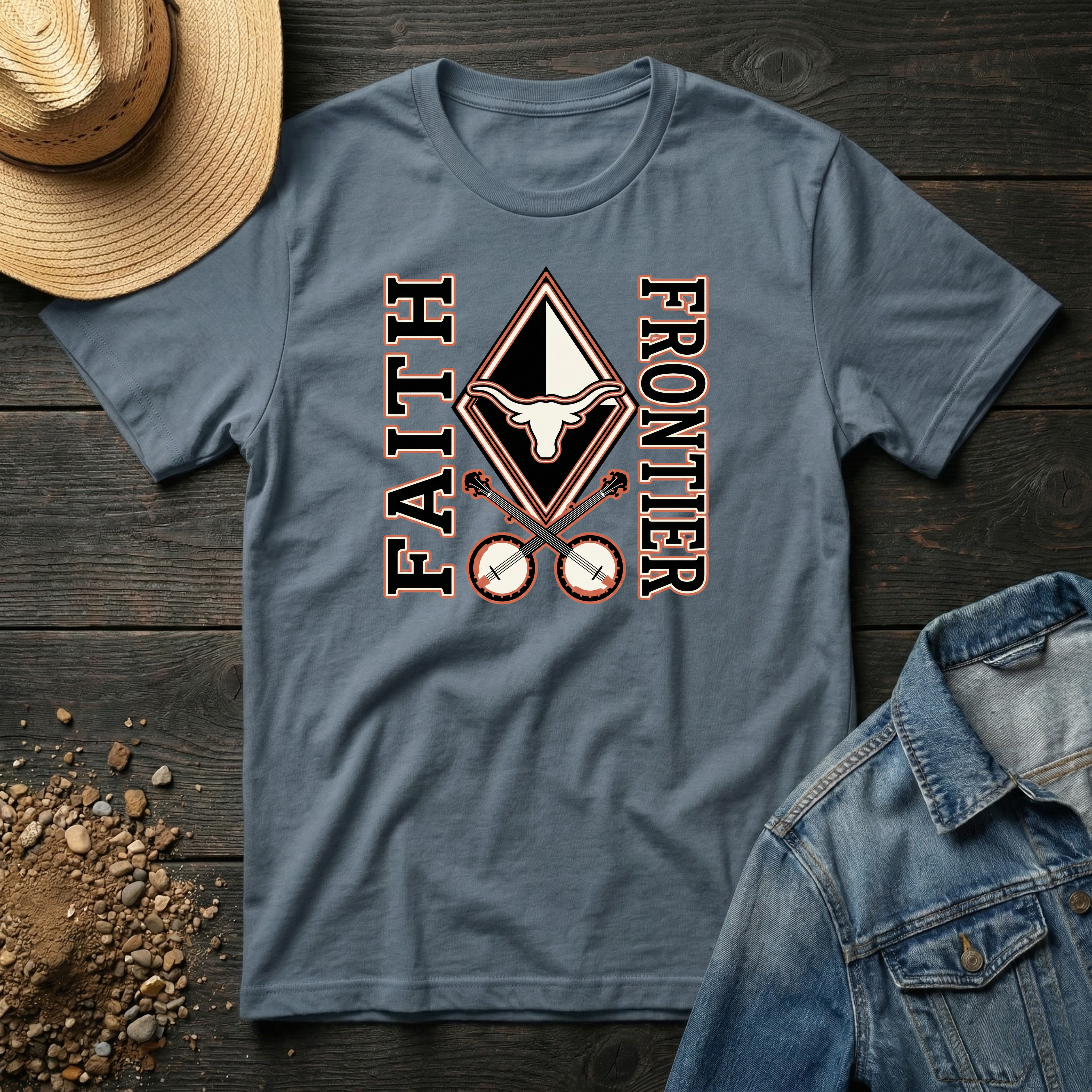 Frontier Faith Varsity T-Shirt